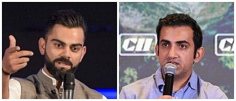 Virat Kohli (L) & Gautam Gambhir (R)