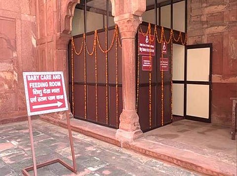 The feeding room was inaugurated by Agra MP SP Singh Baghel and his wife Madhu Baghel. (Photo | Twitter)