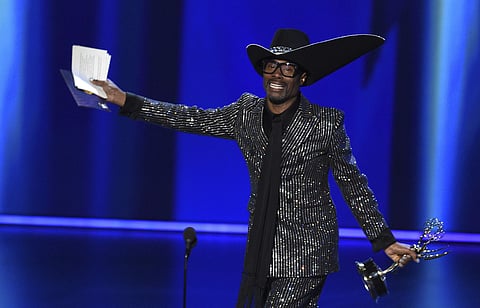 Billy Porter accepts the award for outstanding lead actor in a drama series for 'Pose' at the 71st Primetime Emmy Awards. (Photo | AP)