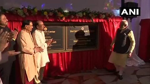 PM Narendra Modi inaugurated Siddhi Vinayak Templein Houston (Photo |ANI)