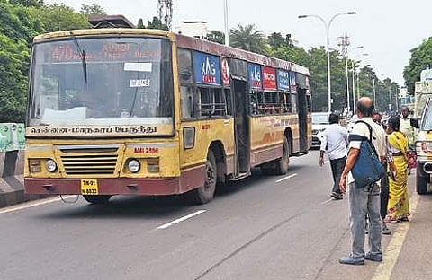 The higher travel time during festival season would force many to opt for private omnibuses, commuters said. ( Ashwin Prasath )