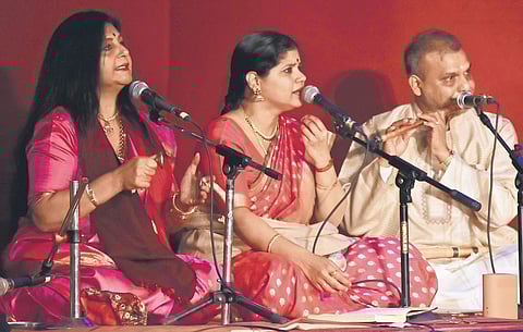 Snapshot of a performance from last year’s edition of the Thumri festival; (Inset)Sindhu Mishra