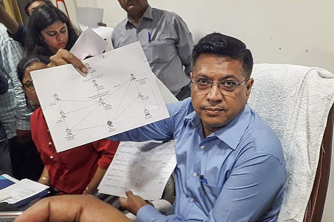 SIT chief Naveen Arora addresses a press conference regarding case against BJP leader Chinmayanand (File | PTI)