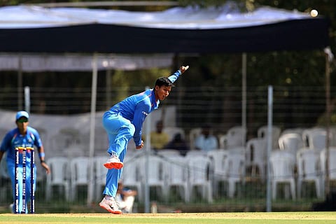 India spinner Deepti Sharma (Photo | Twitter/@BCCIWomen)