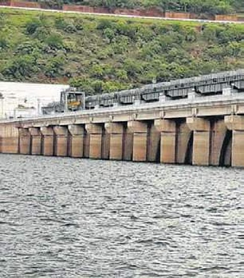 File photo of Srisailam reservoir