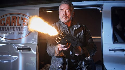 Hollywood actor Arnold Schwarzenegger in 'Terminator: Dark Fate'. (Photo | YouTube Screengrab)