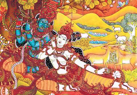 Battali art (left) and Kerala mural art (above) are two of the dying arts.