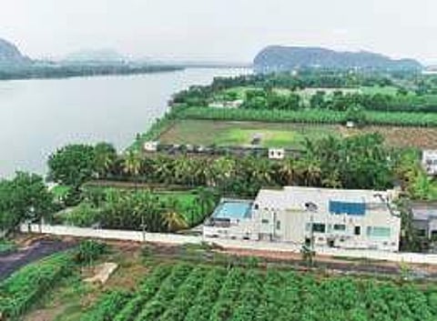 Former CM Chandrababu Naidu's alleged illegal residence (Photo |EPS)
