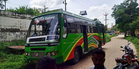 The bus in which the murder took place (Photo | EPS)