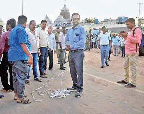 Land measurement being carried out ( File Photo )