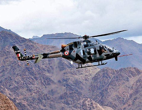 The LUH embarked on a 3,000 km flight from Bengaluru to Leh | EXPRESS