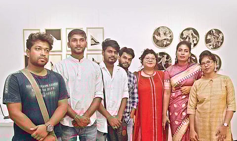 Artists, whose works as part of the new show to celebrate Kala Bhavana’s centenary