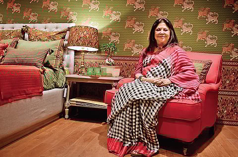Designer Ritu Kumar in her store in Delhi. (Photo | Shaurya Sharma)