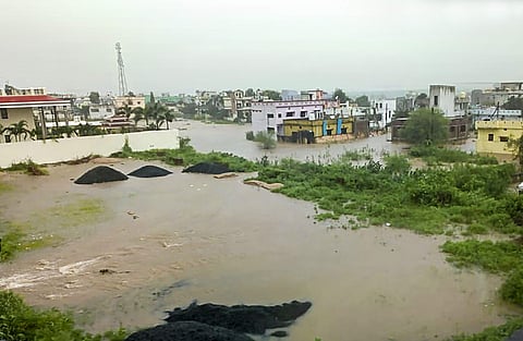 A view of a flood-hit area after heavy monsoon rains in Gadchiroli district of Maharashtra Saturday September 7 2019. | PTI