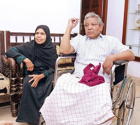Abdulla and Rabiya, the parents of Nazil Abdulla