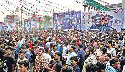 Cinema is an inextricable part of Tamil culture. Fans often wait hours to buy tickets to movies starring their idols | Express