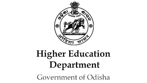 Odisha Higher Education Department logo.