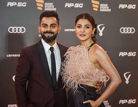 Indian cricketer Virat Kohli and wife Anushka Sharma. (Photo | PTI)