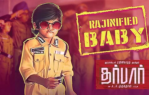 Poster for Rajinified Baby’s trailer of Darbar | Express