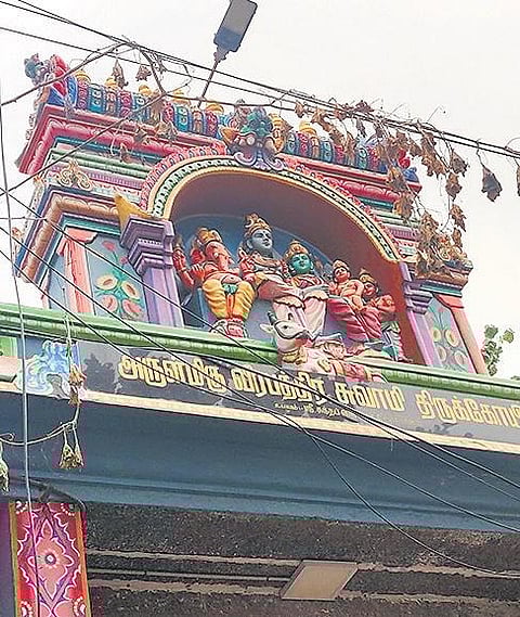 (Clockwise from left) Madhava Perumal temple, Veerabhadra Swami temple, Mundakanni Amman temple