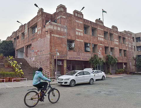 Admin block of JNU Campus in New Delhi. (Photo | PTI)