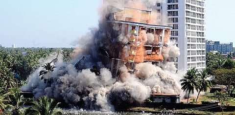 Maradu building demolition