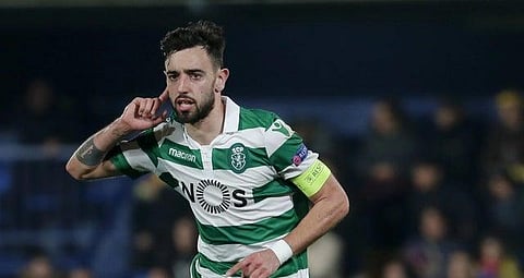 Sporting Lisbon's Portugal international Bruno Fernandes. (File Photo | AFP)