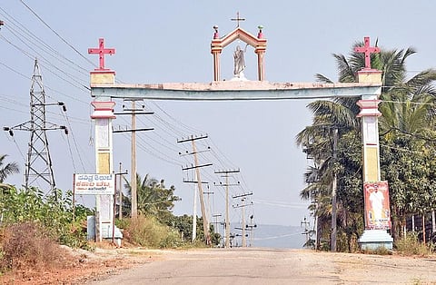 The road to Kapala Betta, where a 114-foot-tall Jesus statue is set to come up | NAGARAJA GADEKAL