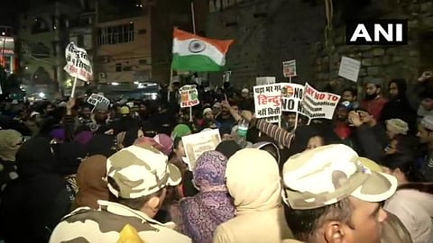 Old Delhi residents, including women in hundreds, had been protesting at Turkman Gate since Tuesday evening.