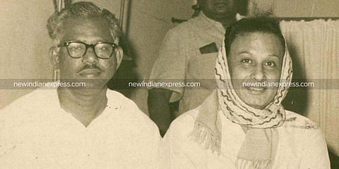 Then Tamil Nadu CM MGR with Minister Nedunchezhiyan. (File Photo | EPS)