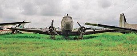 The Dakota at Netaji Subhas Chandra Bose International Airport in Kolkata