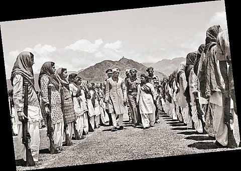 Black and white photographs of Kashmir at Mahatta & Co., the first photography studio in the valley set up 105 years ago draw your attention