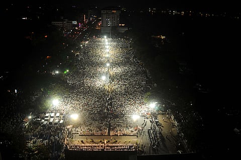 Muslim organisations participating in a protest rally against Citizen Amendment Act (CAA) Kochi. (Photo | A Sanesh, EPS)