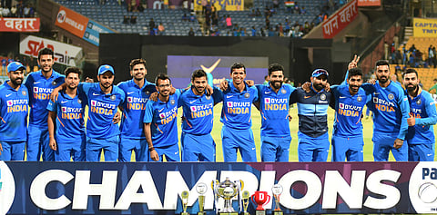 A clinical performance by #TeamIndia as they win by 7 wickets and clinch the series 2-1. (Photo | Shriram BN, EPS)