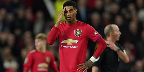 Manchester United striker Marcus Rashford (Photo | AP)