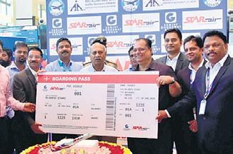Belagavi-Indore Star Air flights take off under UDAN scheme