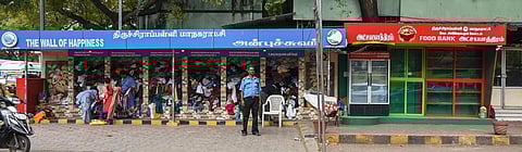 The 'Wall of Happiness' in Tiruchy. (Photo | EPS)