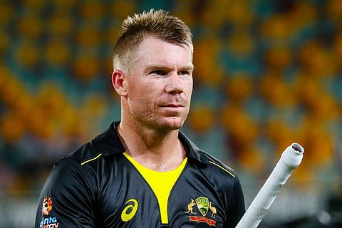 Australian batsman David Warner. (Photo | AFP)