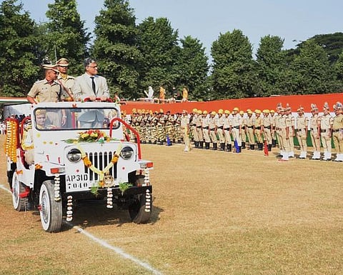 Republic Day celebrations at Visakhapatnam. (Photo| EPS)