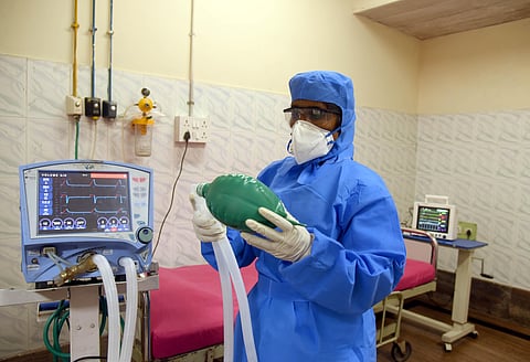 Isolation ward to treat Coronavirus cases has been set up at the Rajiv Gandhi Government General Hospital in Chennai. (Photo | Martin Louis/EPS)