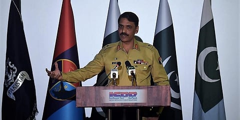 Pakistan Major General Asif Ghafoor (Photo | AFP)