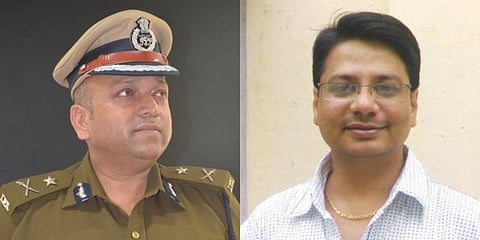 Senior IPS officers Hemant Nimbalkar (L) and Ajay Hilori. (Photo| Twitter)