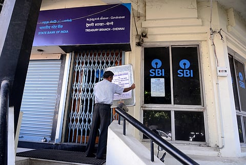 16,000 branches of public sector banks in Tamil Nadu downed shutters after a two-day strike. (Photo | Debadatta Mallick, EPS)