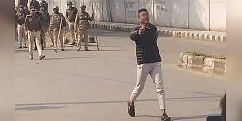 The boy, who opened fire in Jamia Millia Islamia University in New Delhi. (Photo | Special Arrangement)