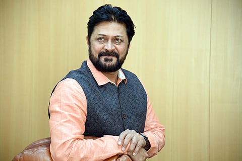 Actor Sunil Puranik president of Karnataka Film Academy. (Photo | Nagaraja Gadekal, EPS)