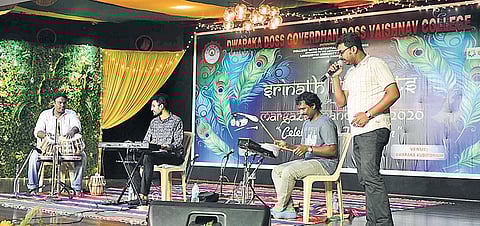 The event was organised by the college’s Srinath Fine Arts (Photo | Debadatta Mallick, EPS)
