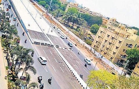 The JNTU-Malaysian Township flyover | EPS