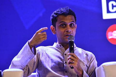 Rohan Murty from the Harvard Society of Fellows, speaking at the Think Edu Conclave 2020. (PHOTO | EPS)