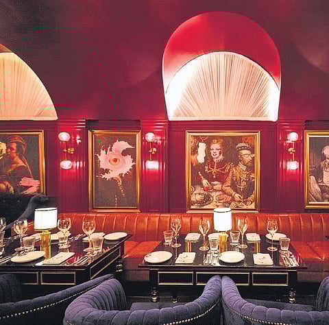 An interior view of the restaurant Ophelia