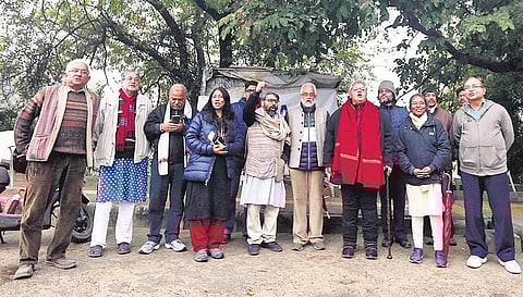 Professor Anshu Joshi asserted the protests should be peaceful.